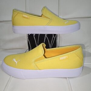 Puma Yellow Slip-On Flats